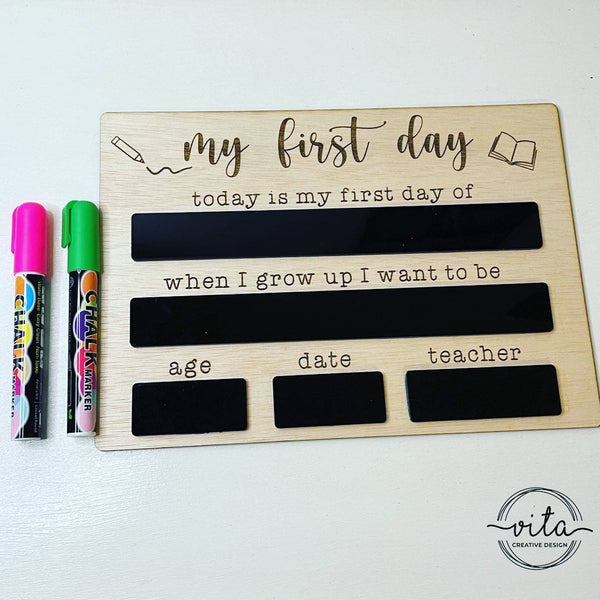 "My First/Last Day" board